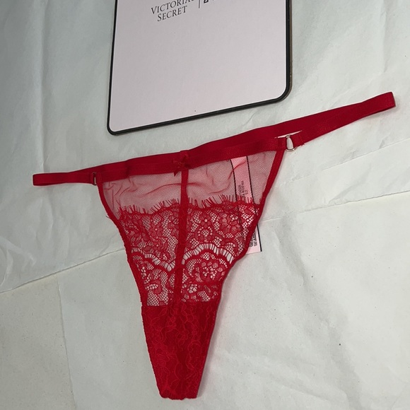 (L) Victoria's Secret Mesh & Lace VString (THONG) Panty - Picture 2 of 11